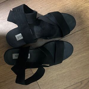 Steve Madden Strappy Black Sandals